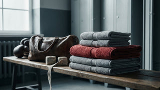 Towel and equipment hygiene: clean folded towels and training gear