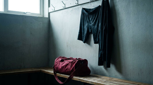 Compression shorts hanging damp after rugby training - preventing jock itch caused by tight kit and sweat
