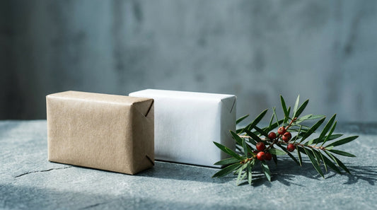 Natural soap bar versus packaged antibacterial soap - side by side comparison