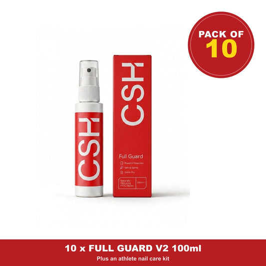 Coaches Wholesale 10 x Full Guard V2 (100ml) | 1 Nail Kit